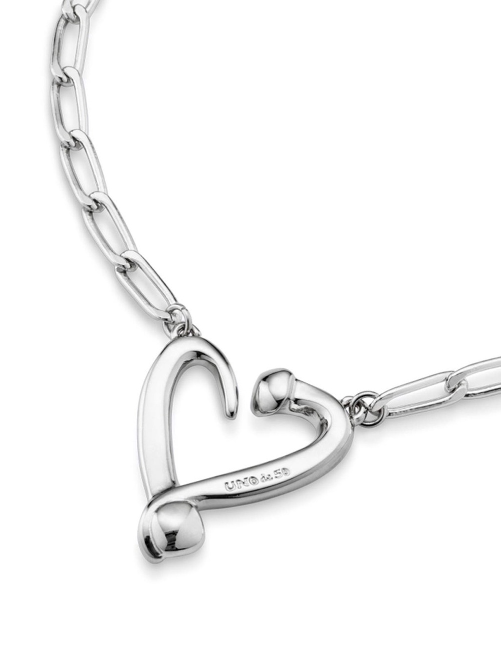UNO de 50 Silver Twist of Love Necklace